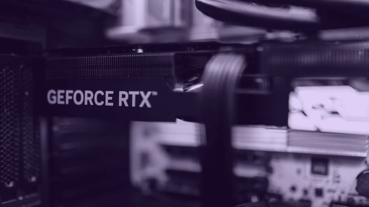 A graphics card photographed out of the machine.